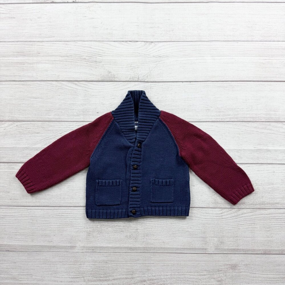 Janie and Jack Baby Boys Cardigan Sweater Shawl Collar 12-18 Months